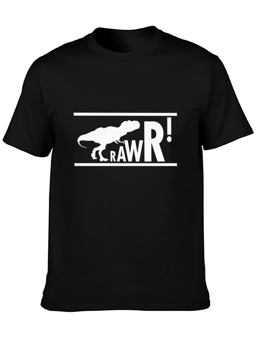 Rawr Dinosaur T-Shirt - Black