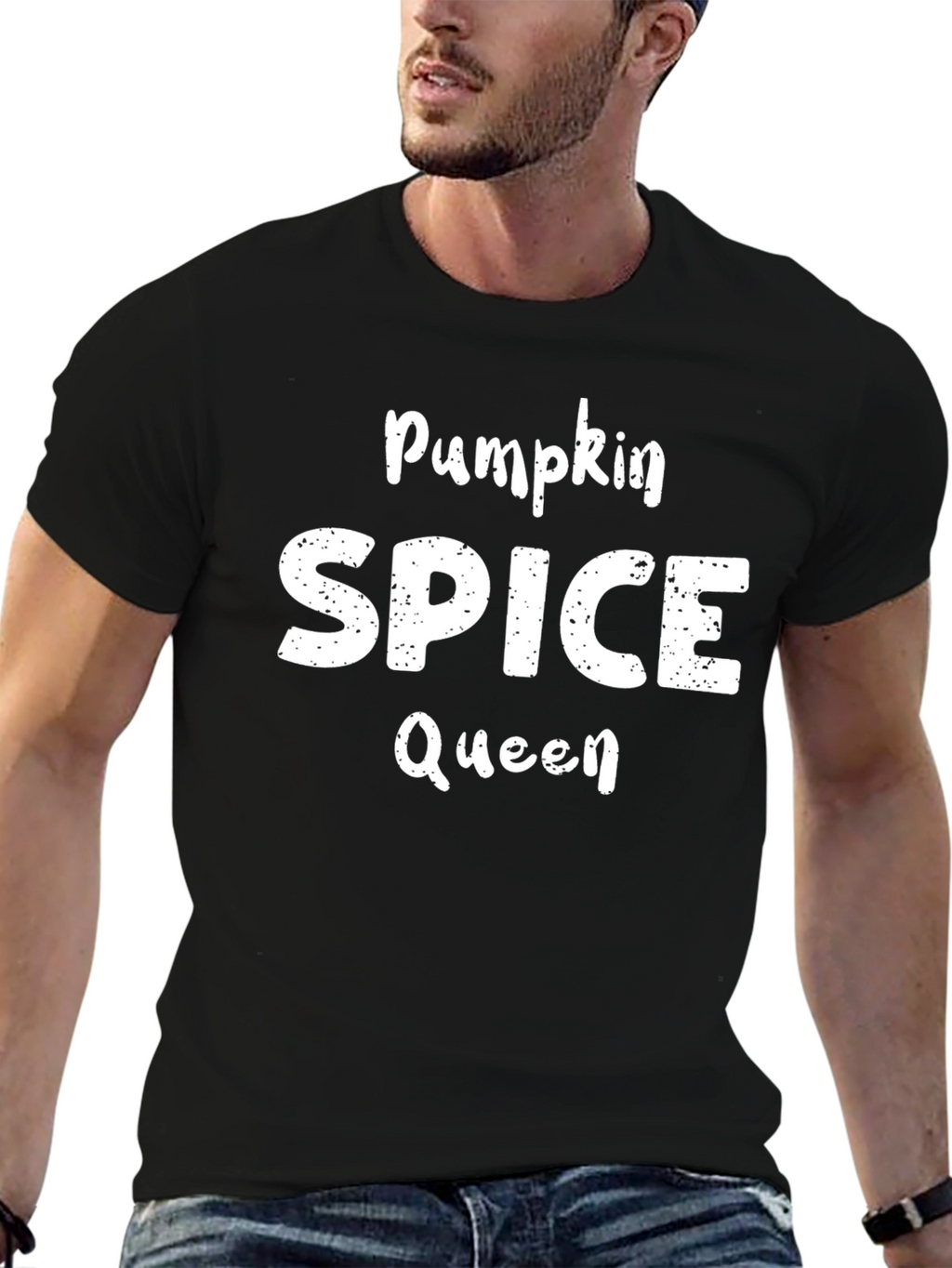 Pumpkin Spice Queen Black T-Shirt
