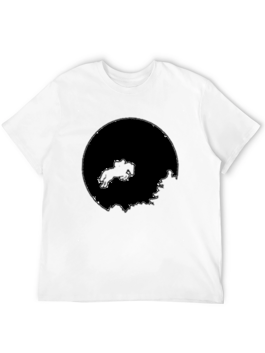 Abstract Graphic Black Tee