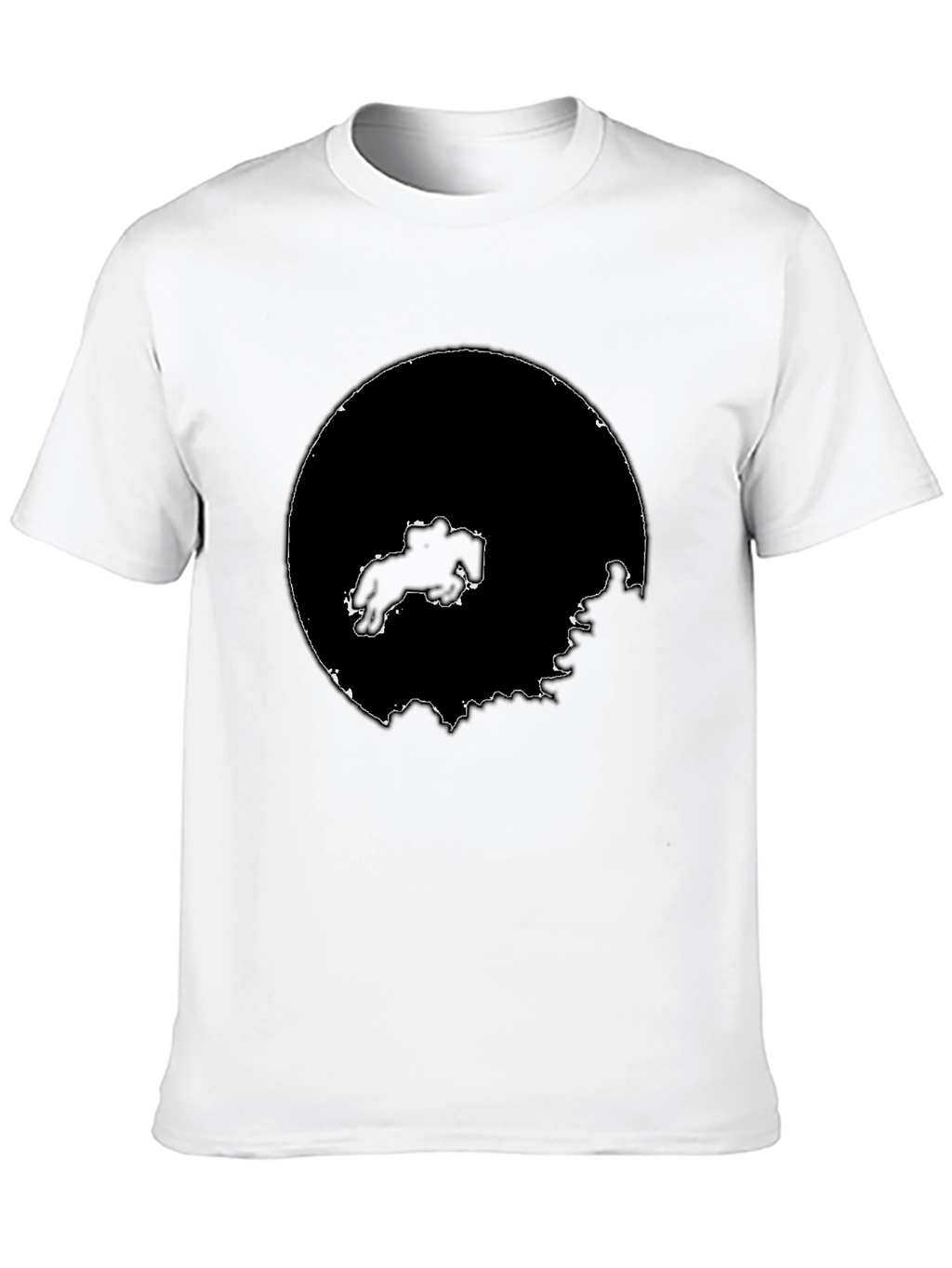 Abstract Graphic Black Tee
