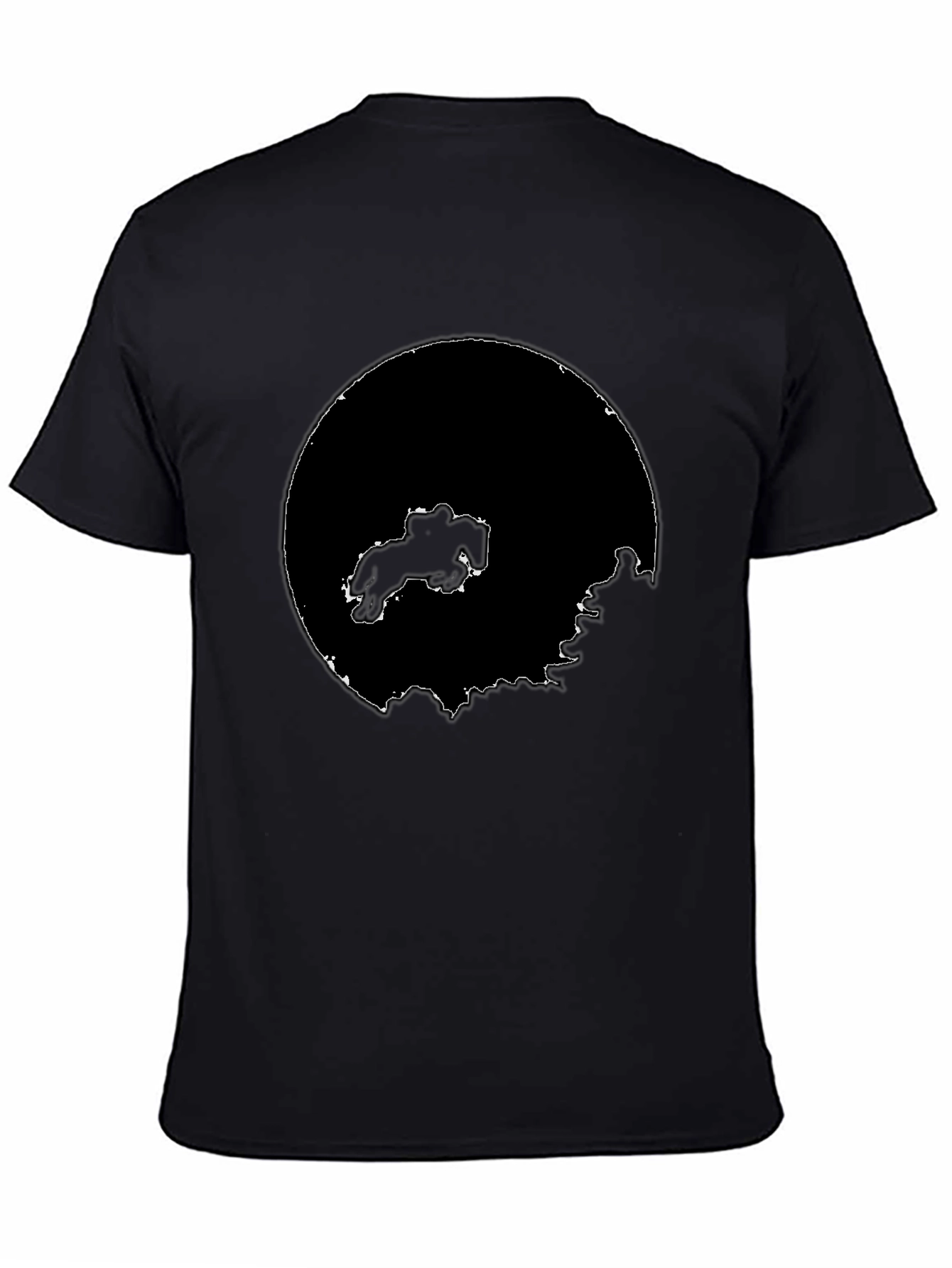 Abstract Graphic Black Tee