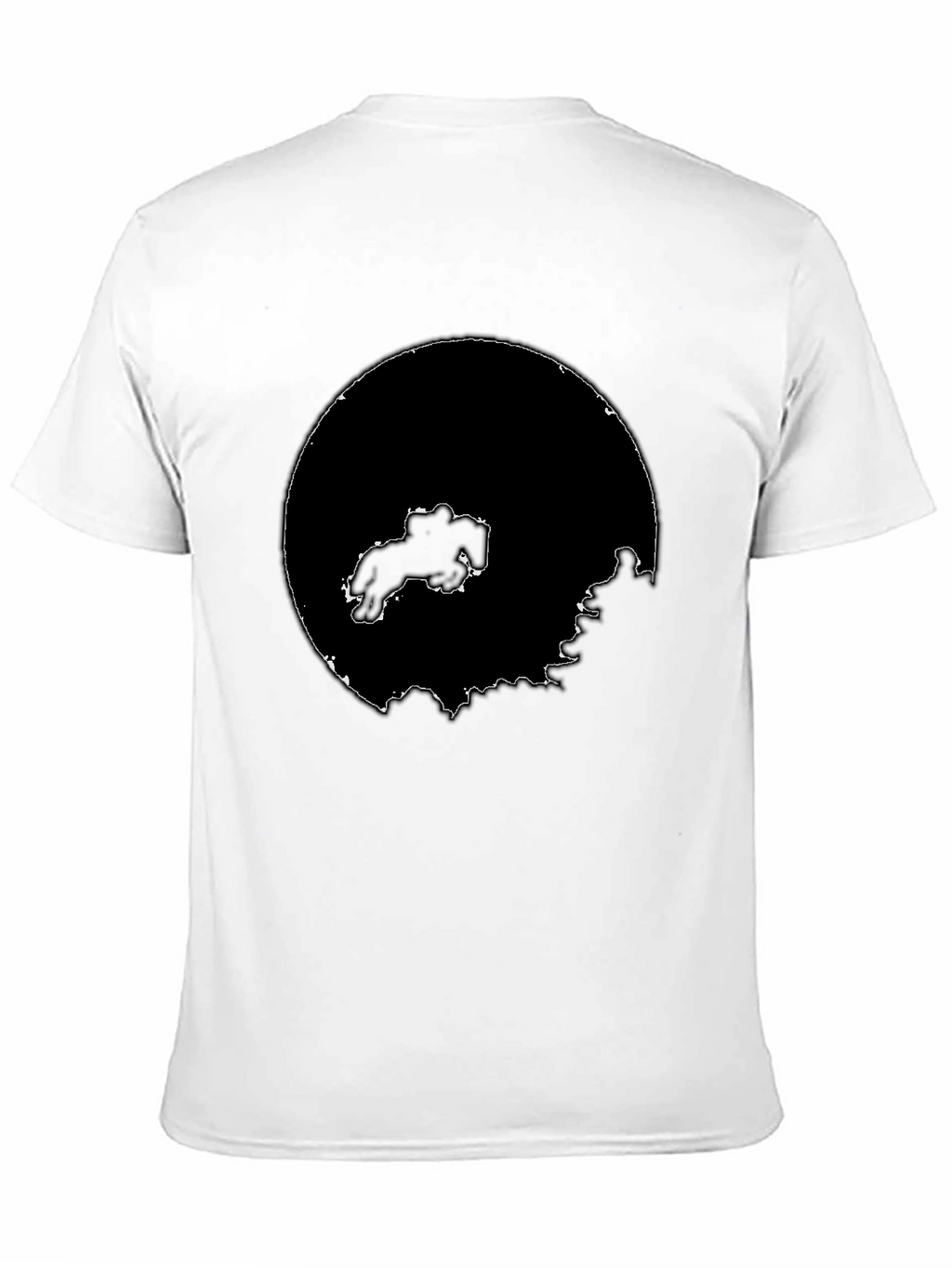 Abstract Graphic Black Tee