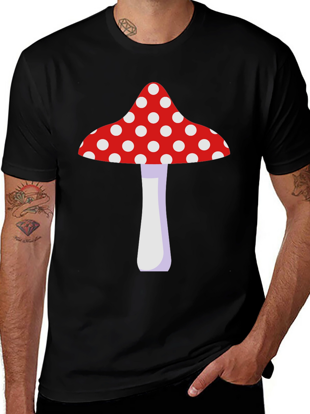Mushroom Graphic Tee - Fun Novelty T-Shirt