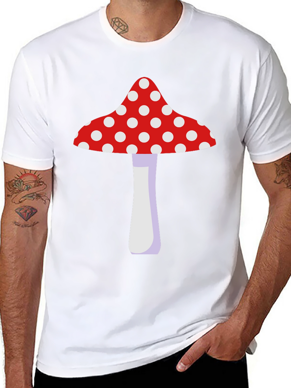 Mushroom Graphic Tee - Fun Novelty T-Shirt