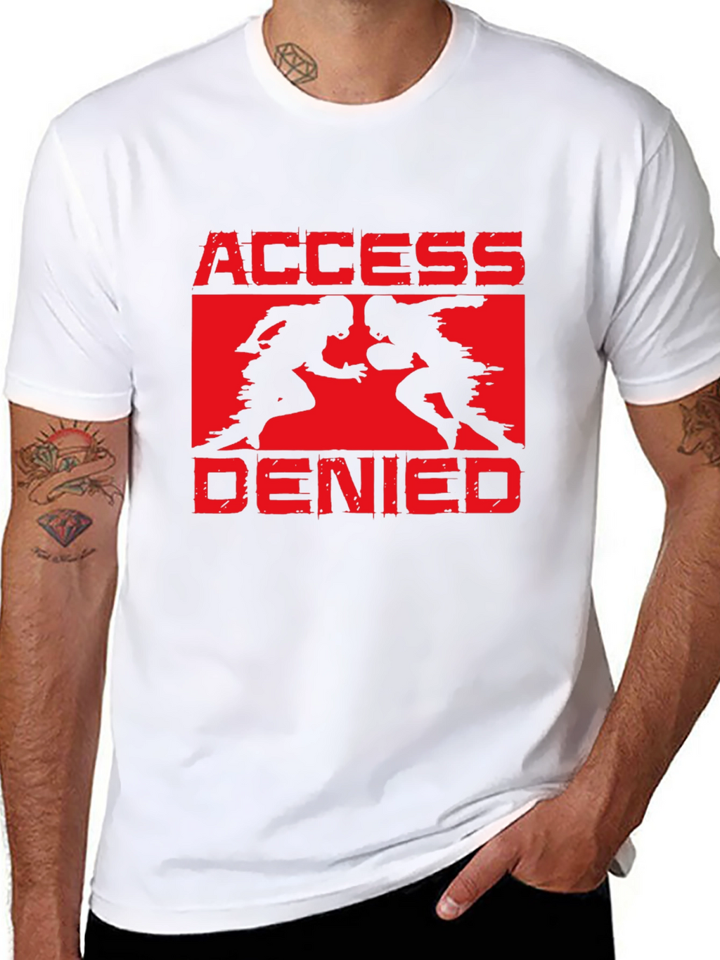 Access Denied Football Graphic T-Shirt