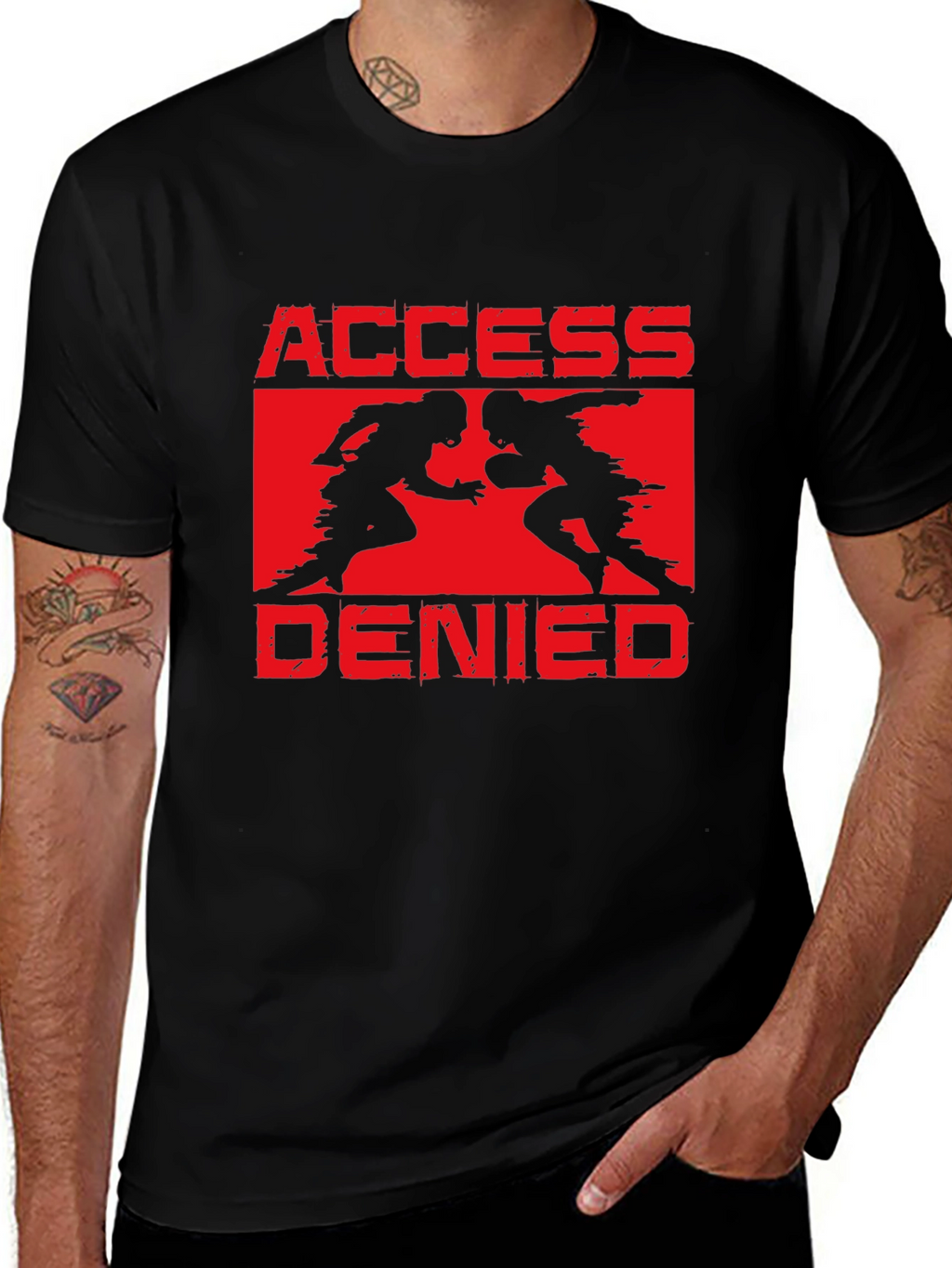 Access Denied Football Graphic T-Shirt