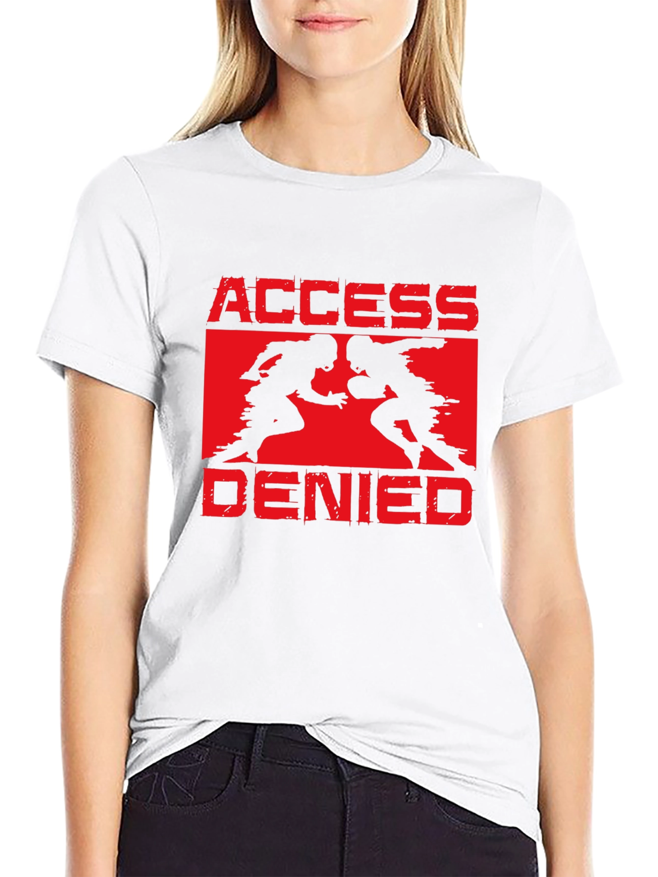 Access Denied Football Graphic T-Shirt