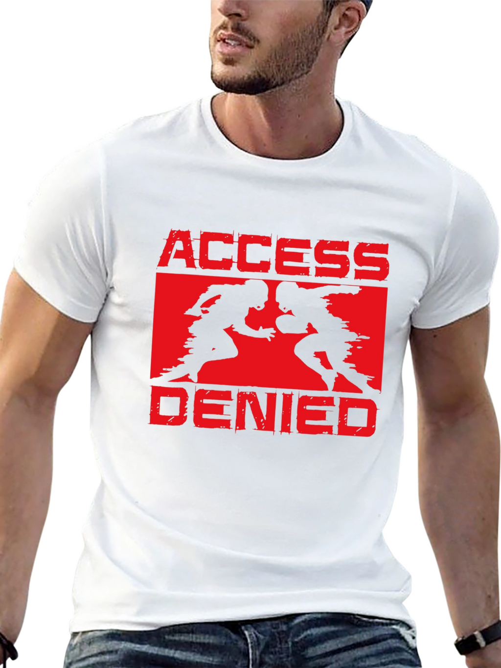 Access Denied Football Graphic T-Shirt
