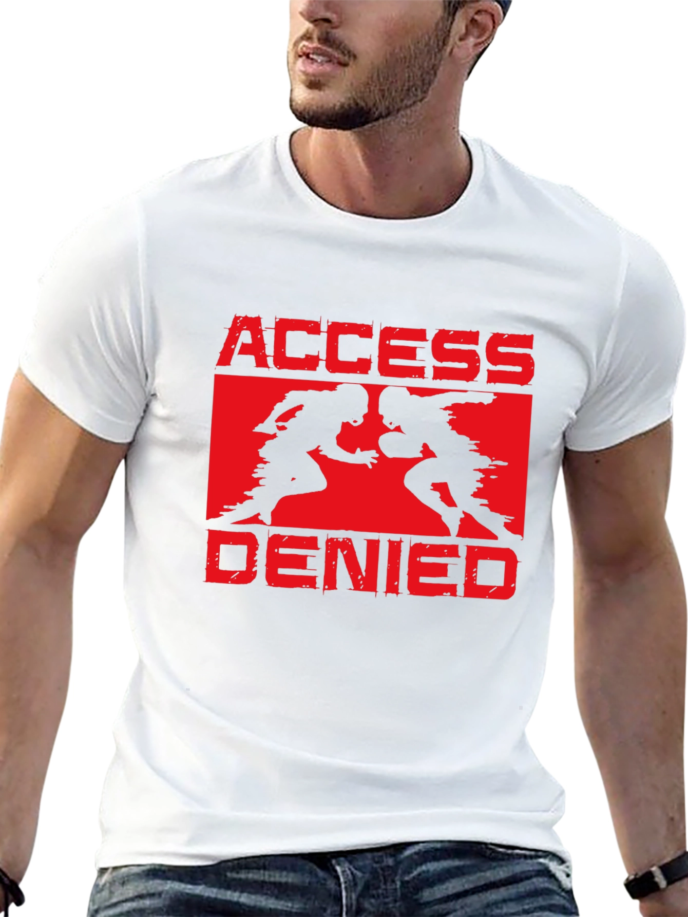 Access Denied Football Graphic T-Shirt