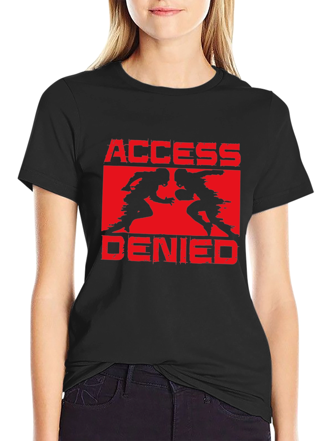 Access Denied Football Graphic T-Shirt
