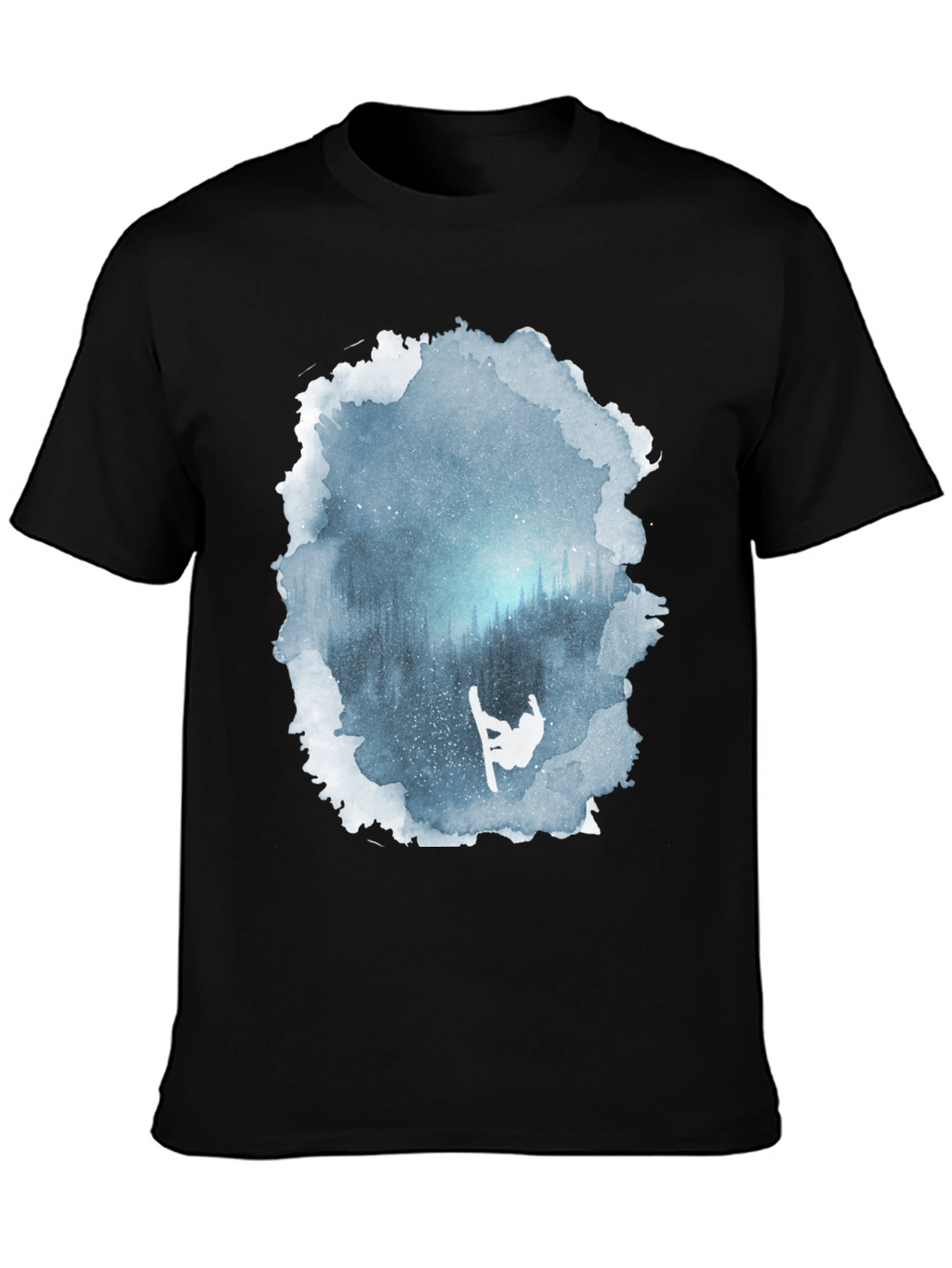 Winter Scene Snowboarder Graphic Tee