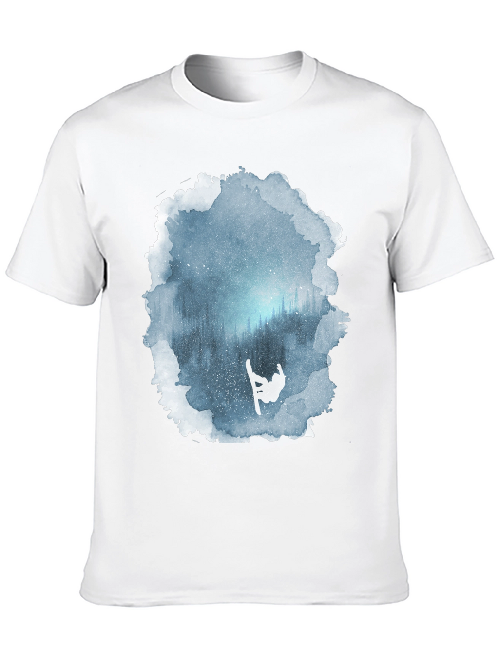 Winter Scene Snowboarder Graphic Tee