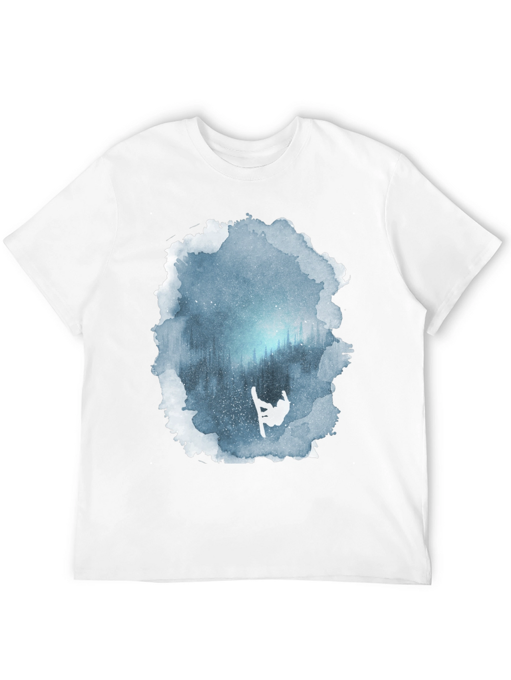 Winter Scene Snowboarder Graphic Tee