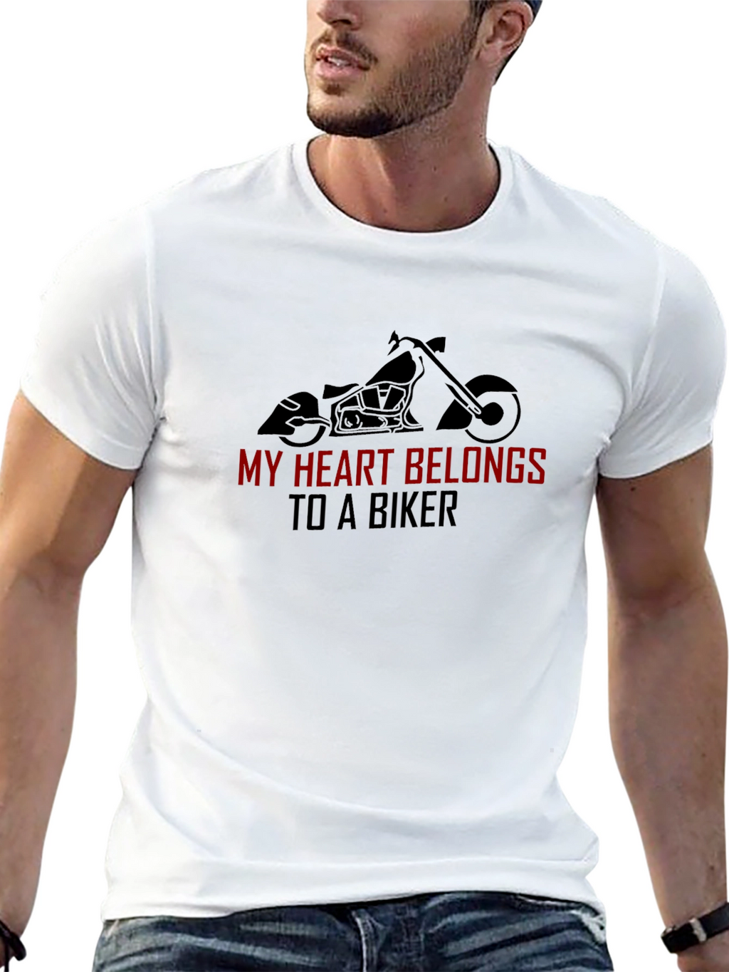 My Heart Belongs to a Biker Tee