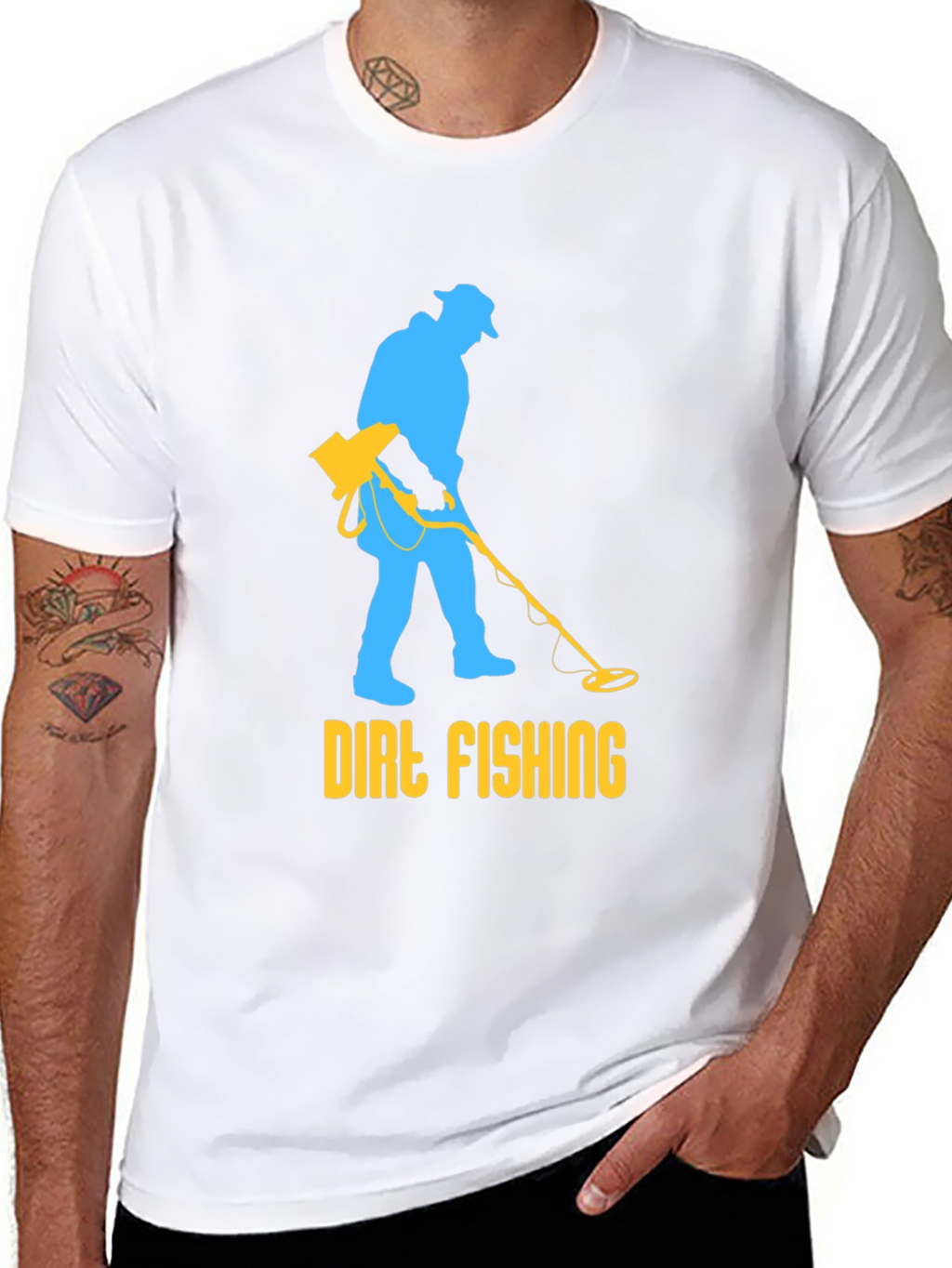 Dirt Fishing T-Shirt - Metal Detecting Humor