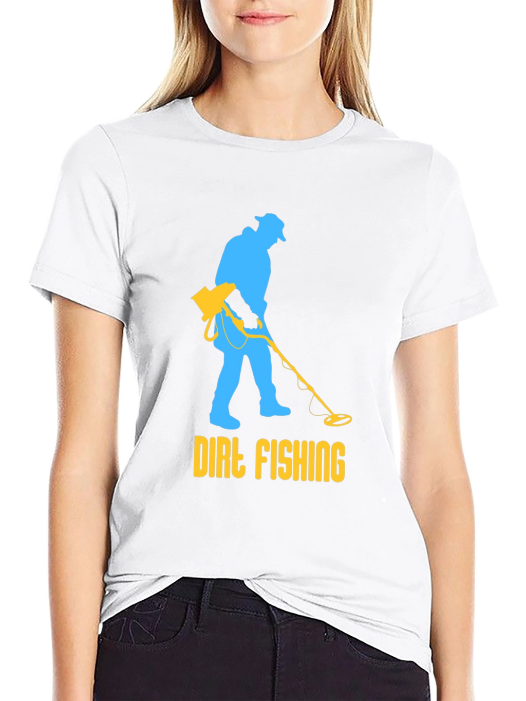 Dirt Fishing T-Shirt - Metal Detecting Humor