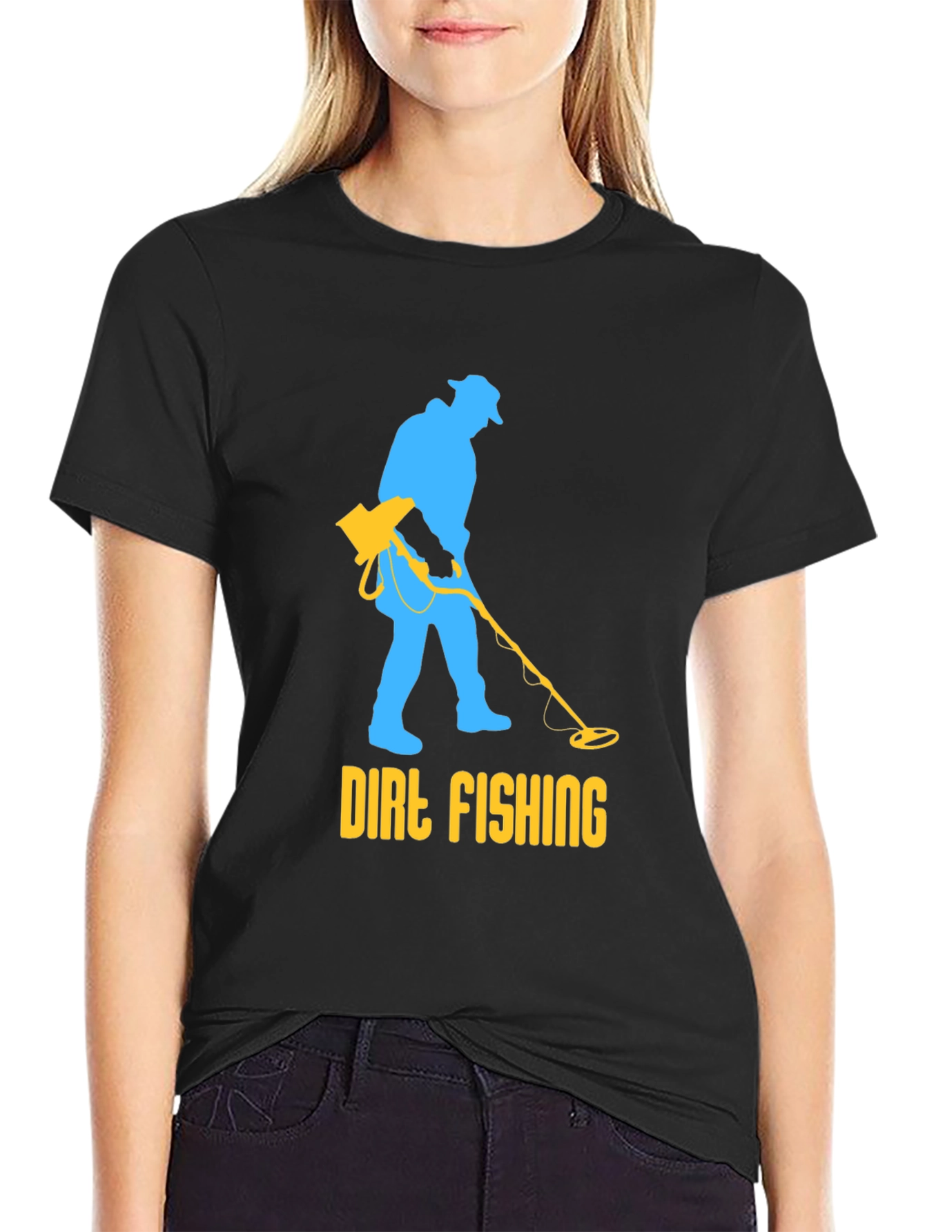 Dirt Fishing T-Shirt - Metal Detecting Humor