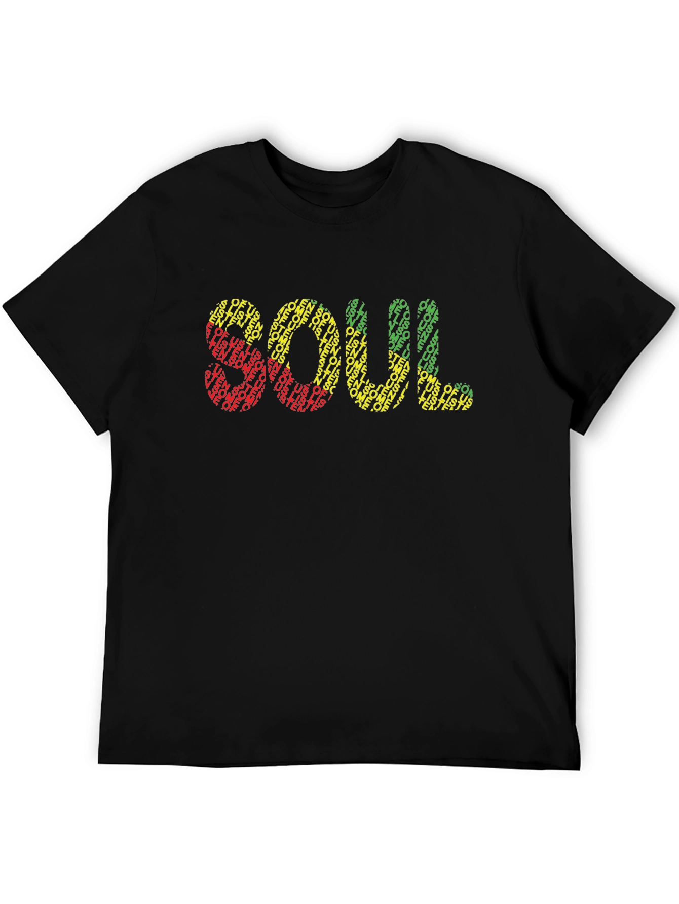 Soul Graphic Print Black T-Shirt
