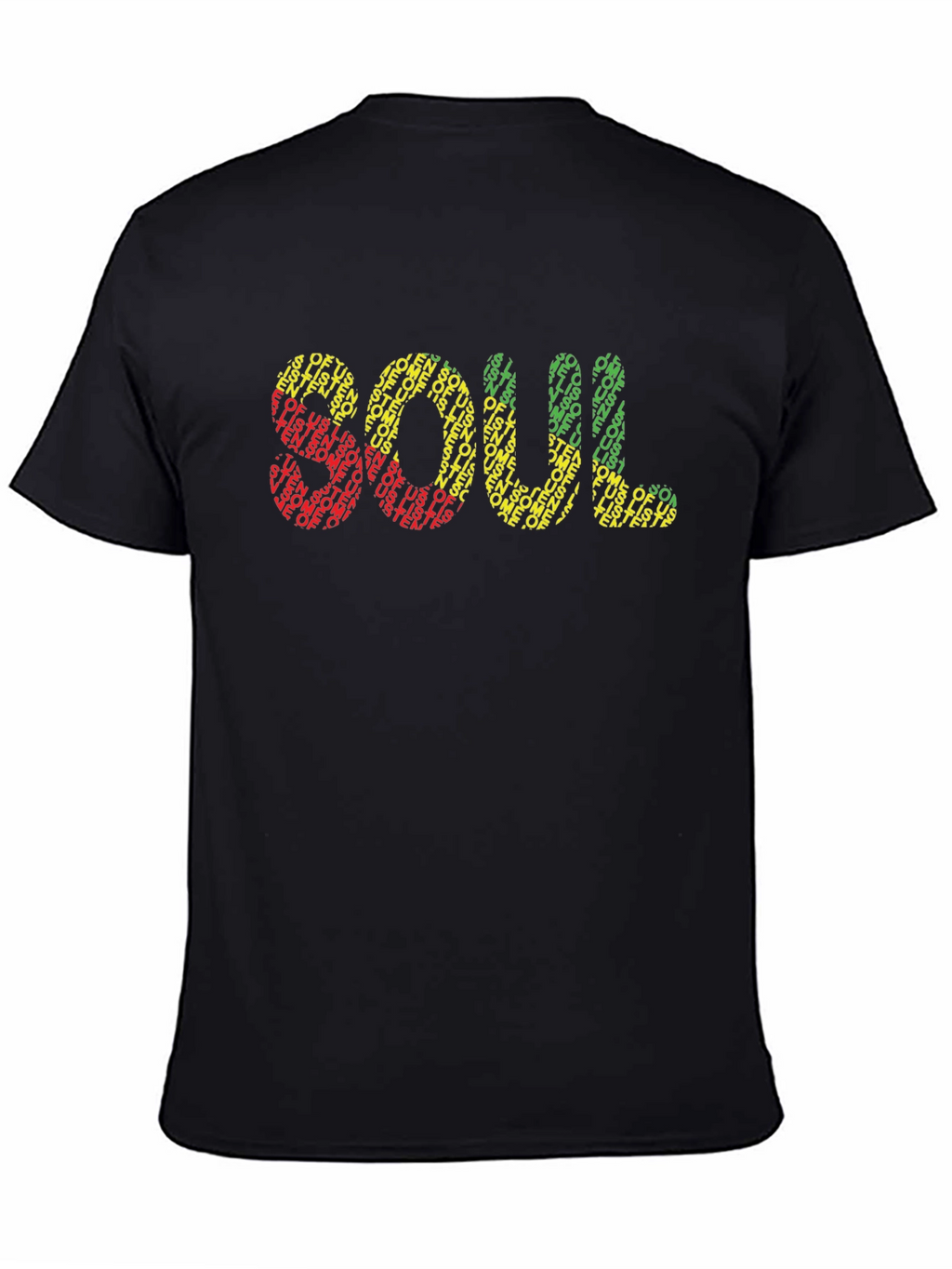 Soul Graphic Print Black T-Shirt
