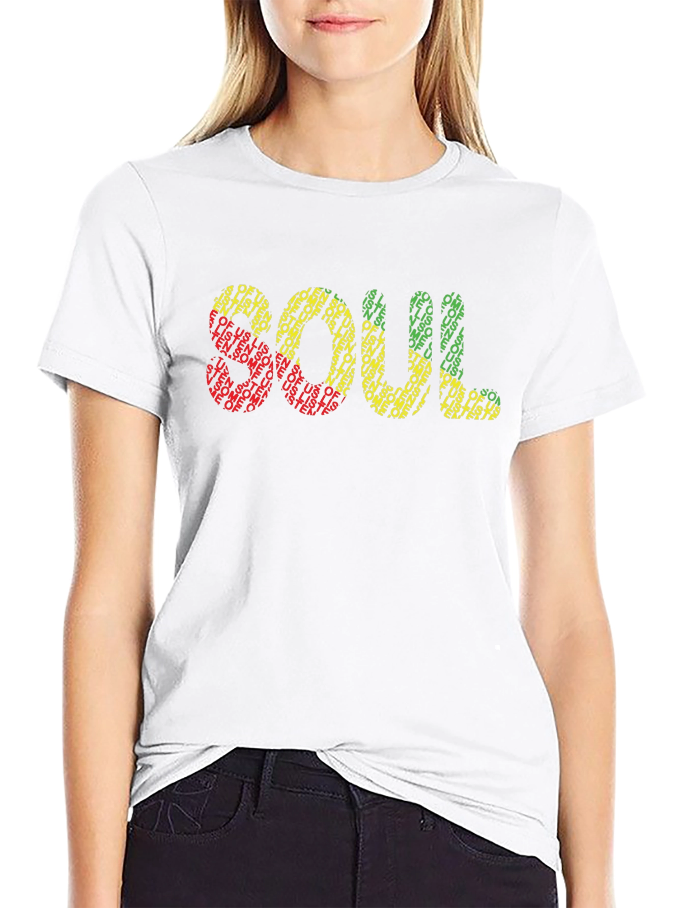 Soul Graphic Print Black T-Shirt