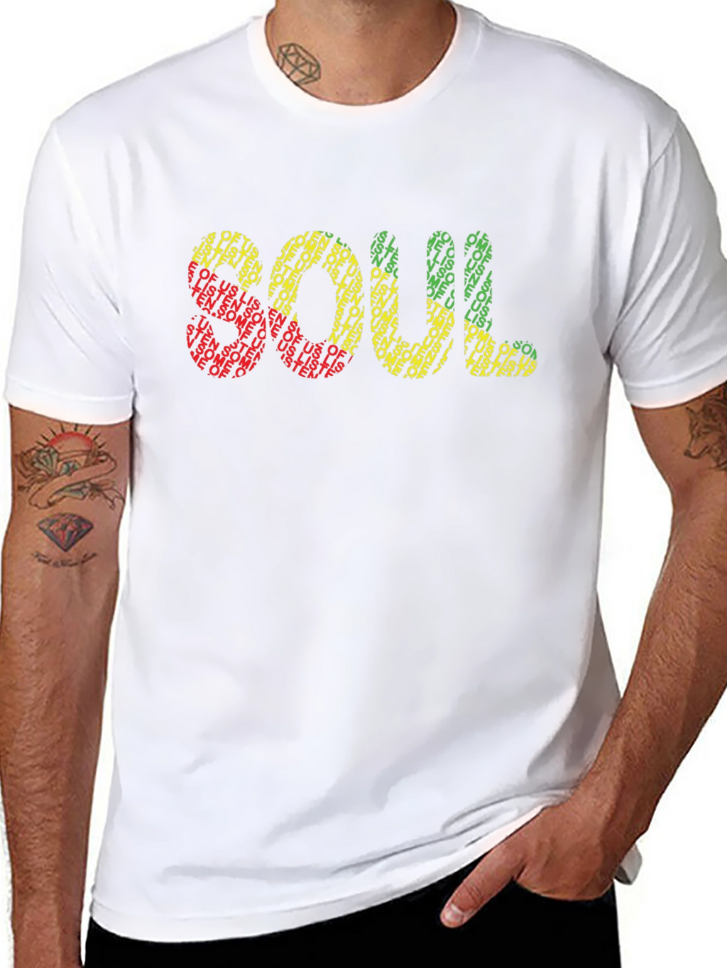 Soul Graphic Print Black T-Shirt