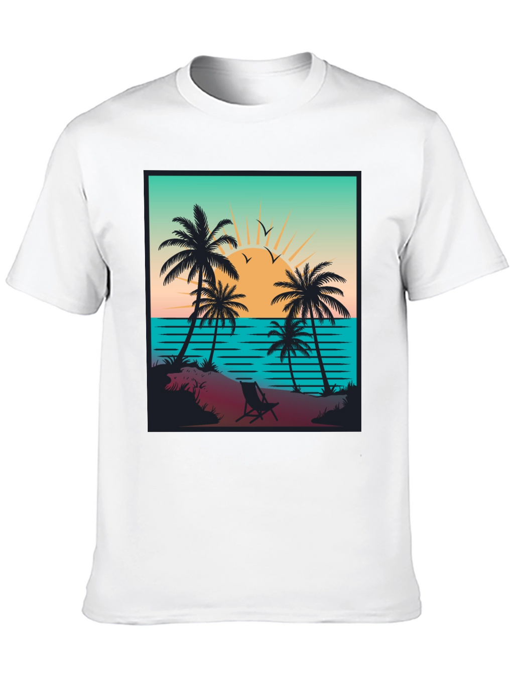 Sunset Beach Graphic Tee - Island Vibes