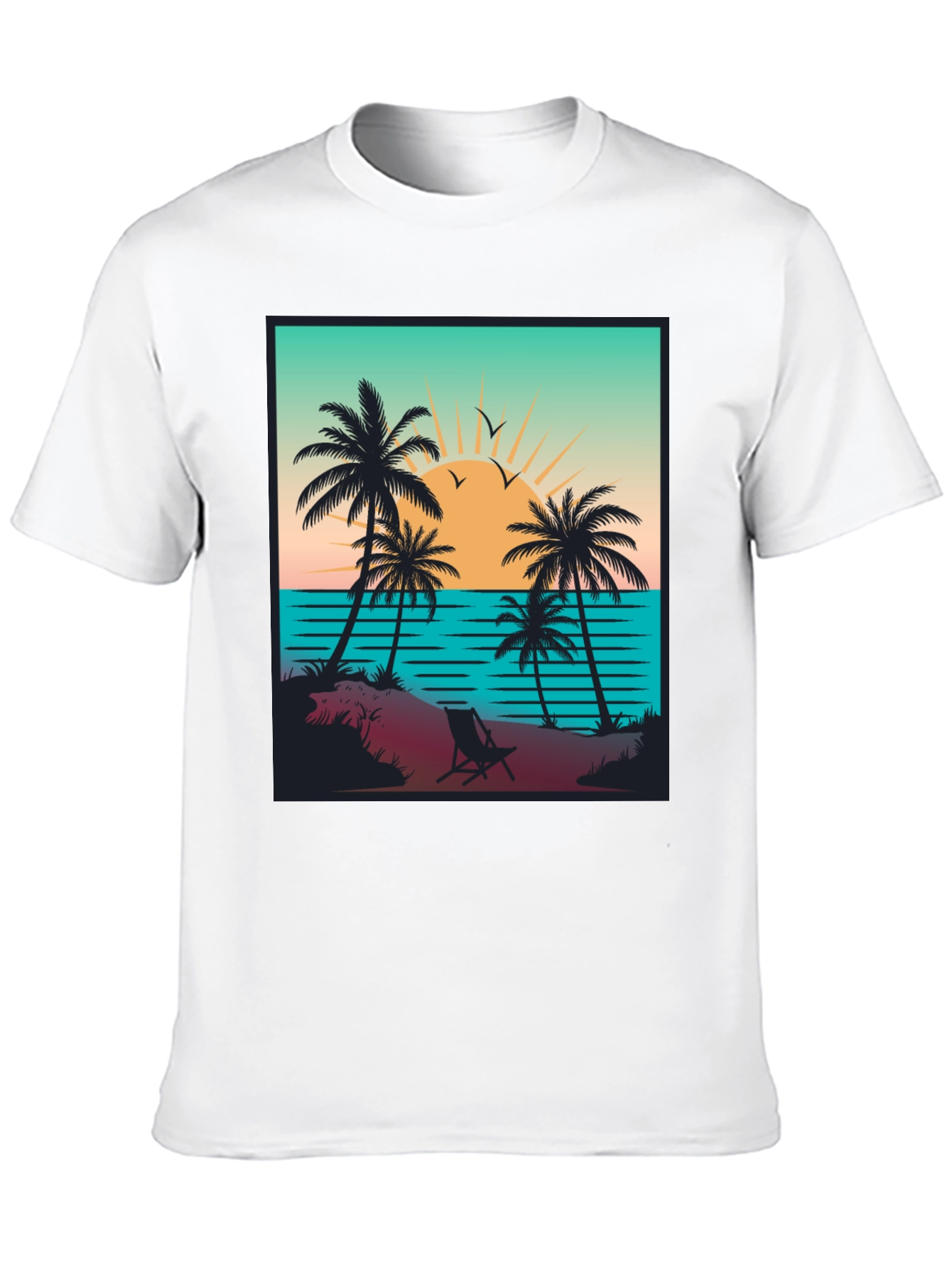 Sunset Beach Graphic Tee - Island Vibes