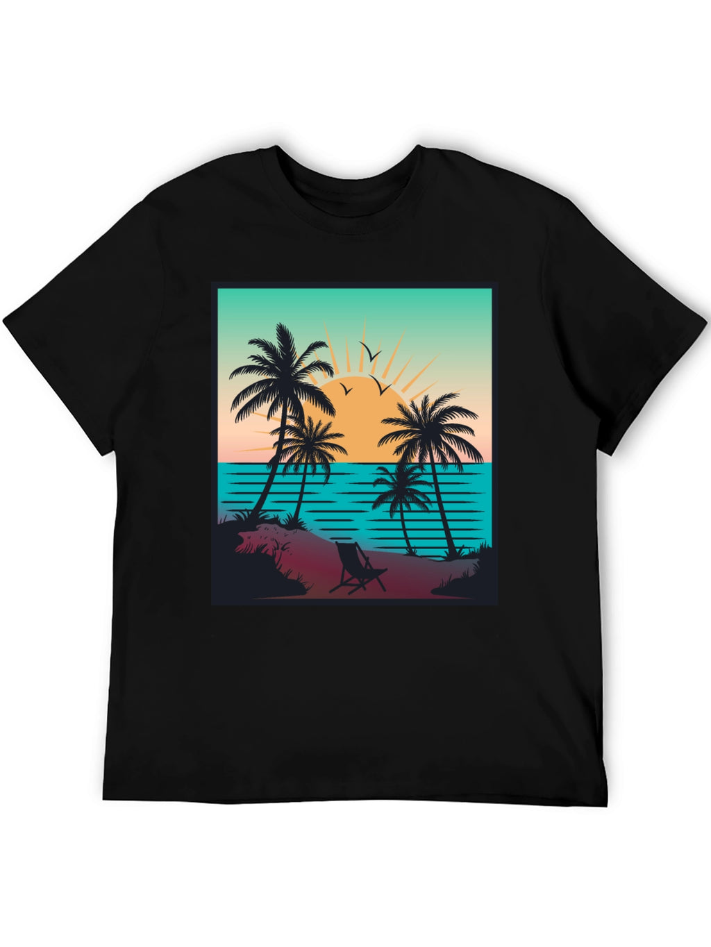 Sunset Beach Graphic Tee - Island Vibes