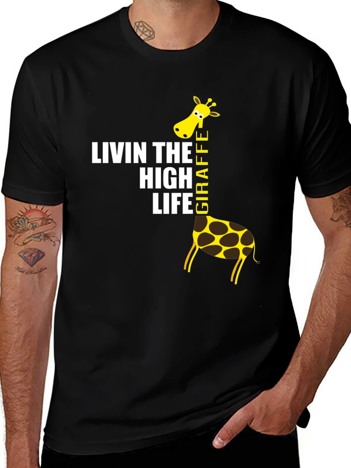 Living The High Life Giraffe T-Shirt