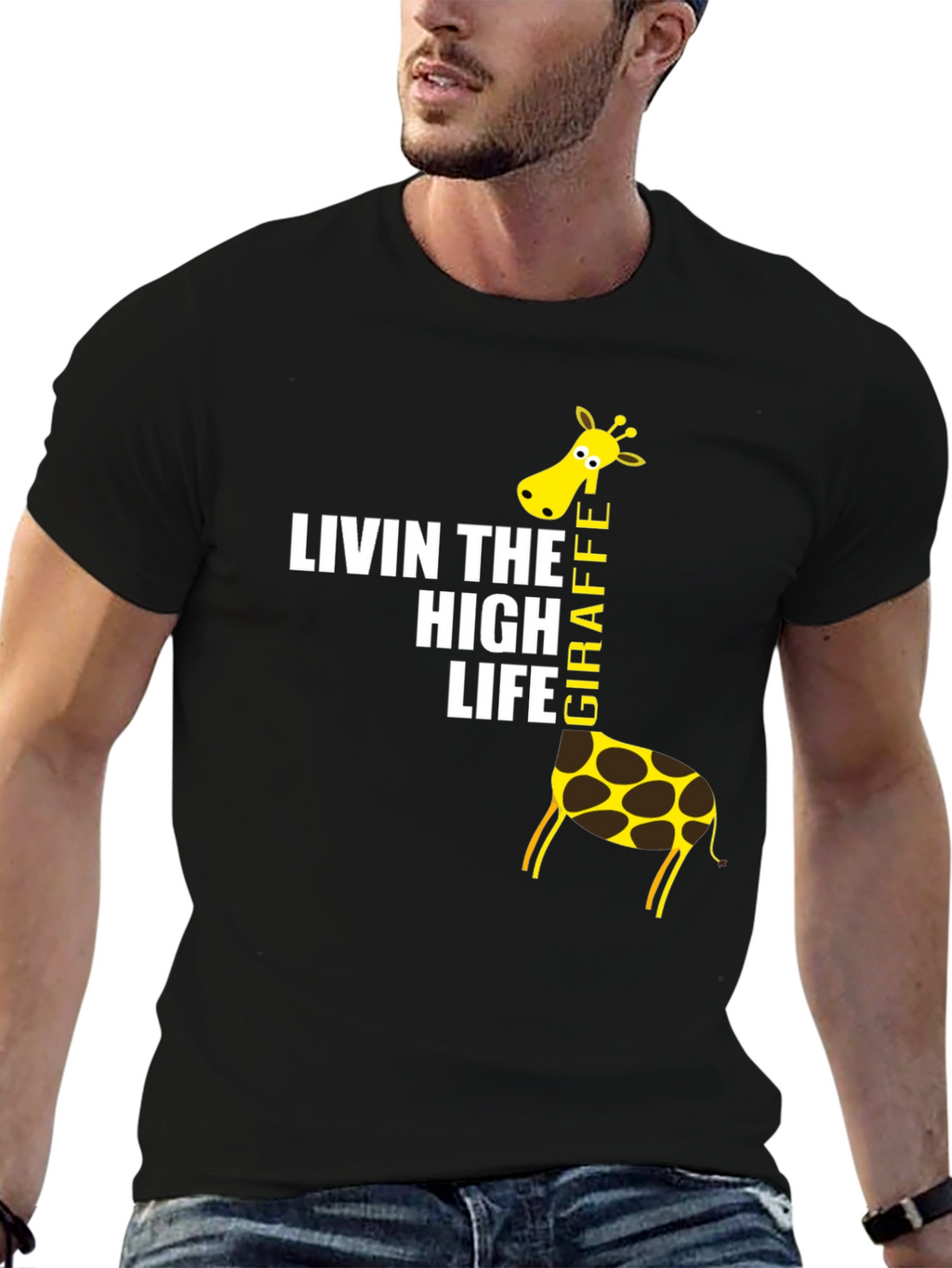 Living The High Life Giraffe T-Shirt