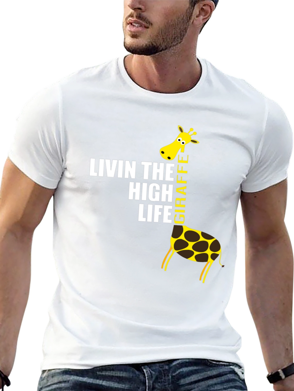 Living The High Life Giraffe T-Shirt