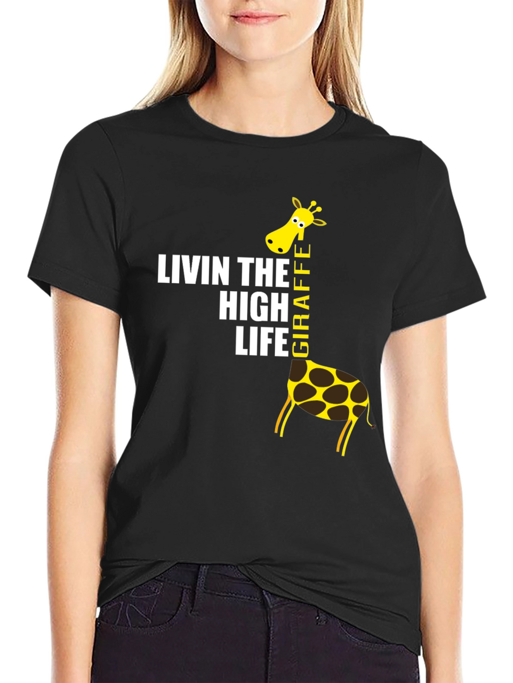 Living The High Life Giraffe T-Shirt