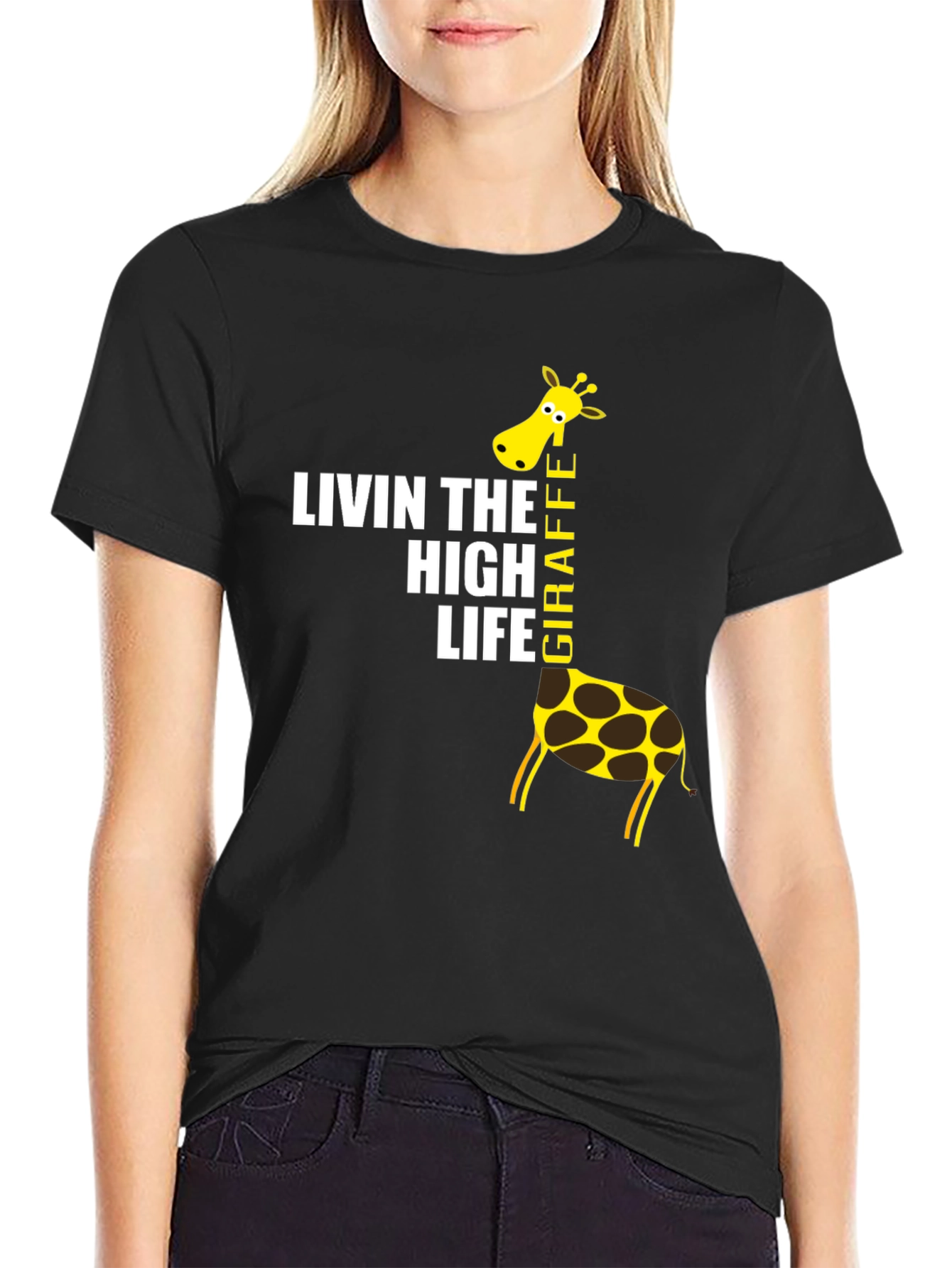 Living The High Life Giraffe T-Shirt