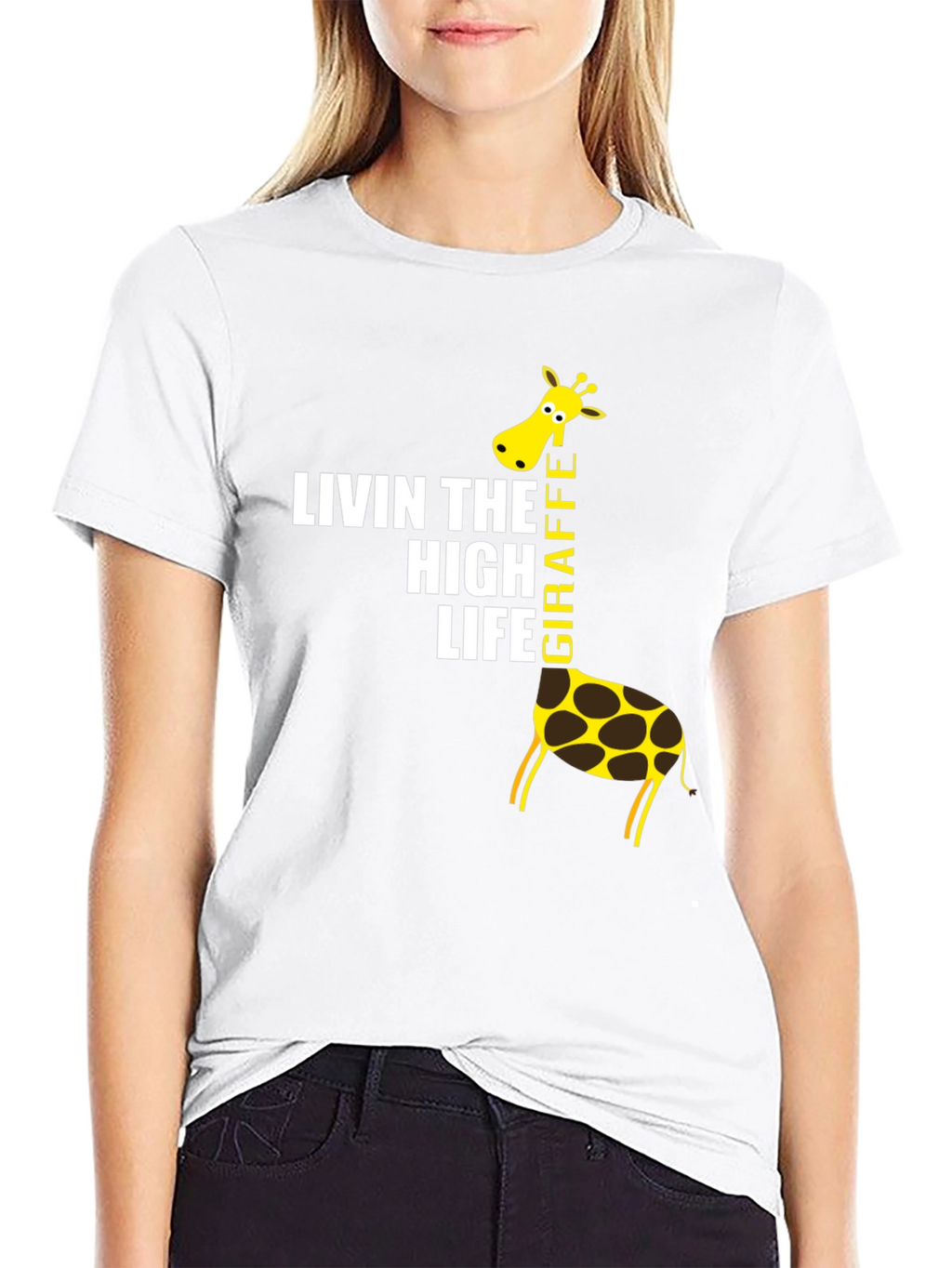 Living The High Life Giraffe T-Shirt