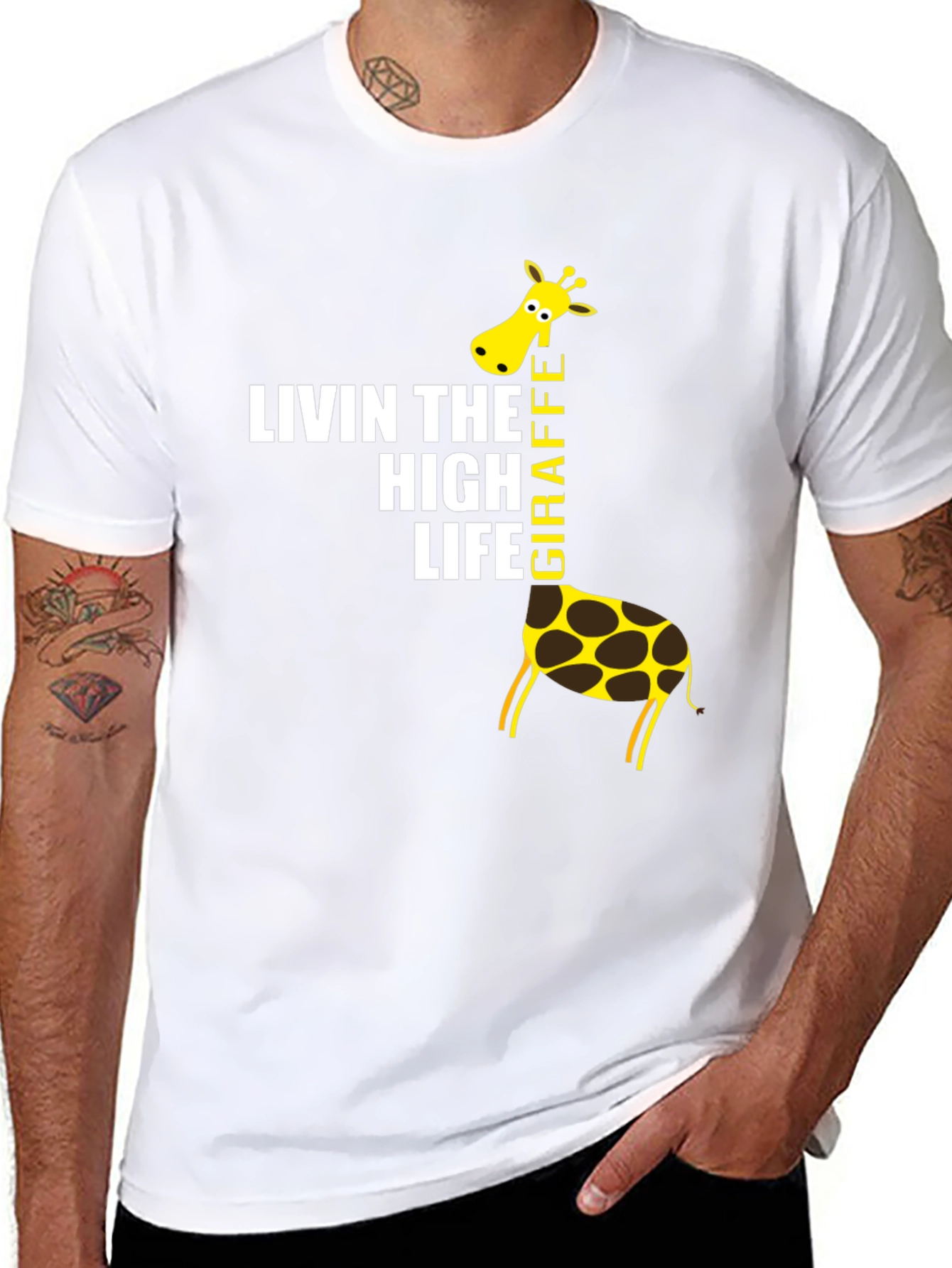Living The High Life Giraffe T-Shirt