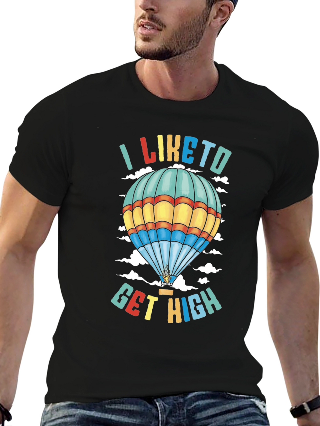I Like to Get High Hot Air Balloon T-Shirt