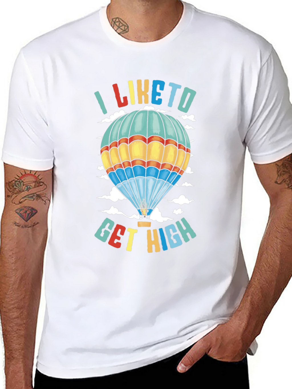 I Like to Get High Hot Air Balloon T-Shirt