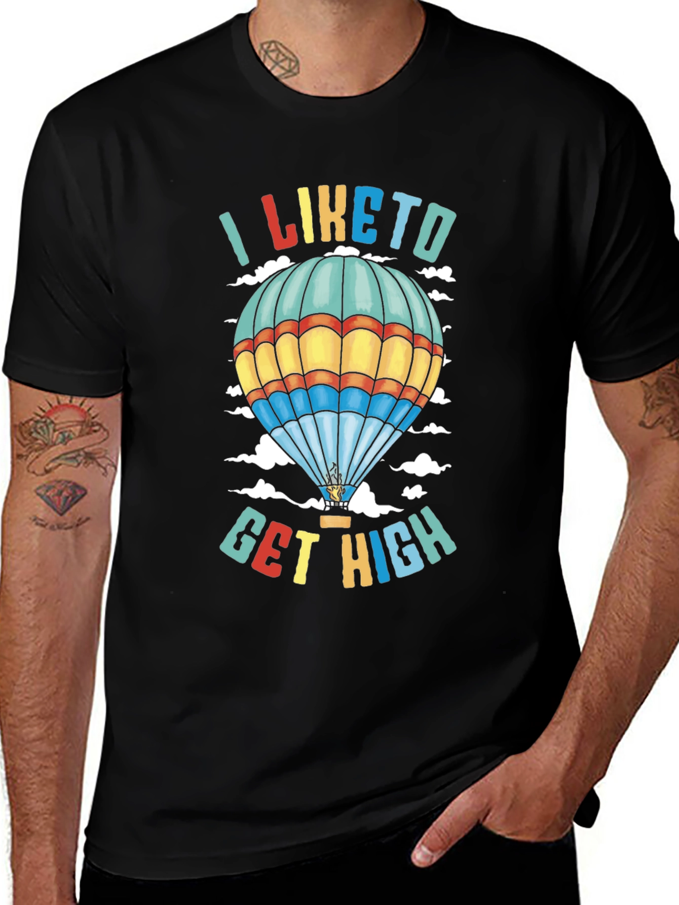 I Like to Get High Hot Air Balloon T-Shirt