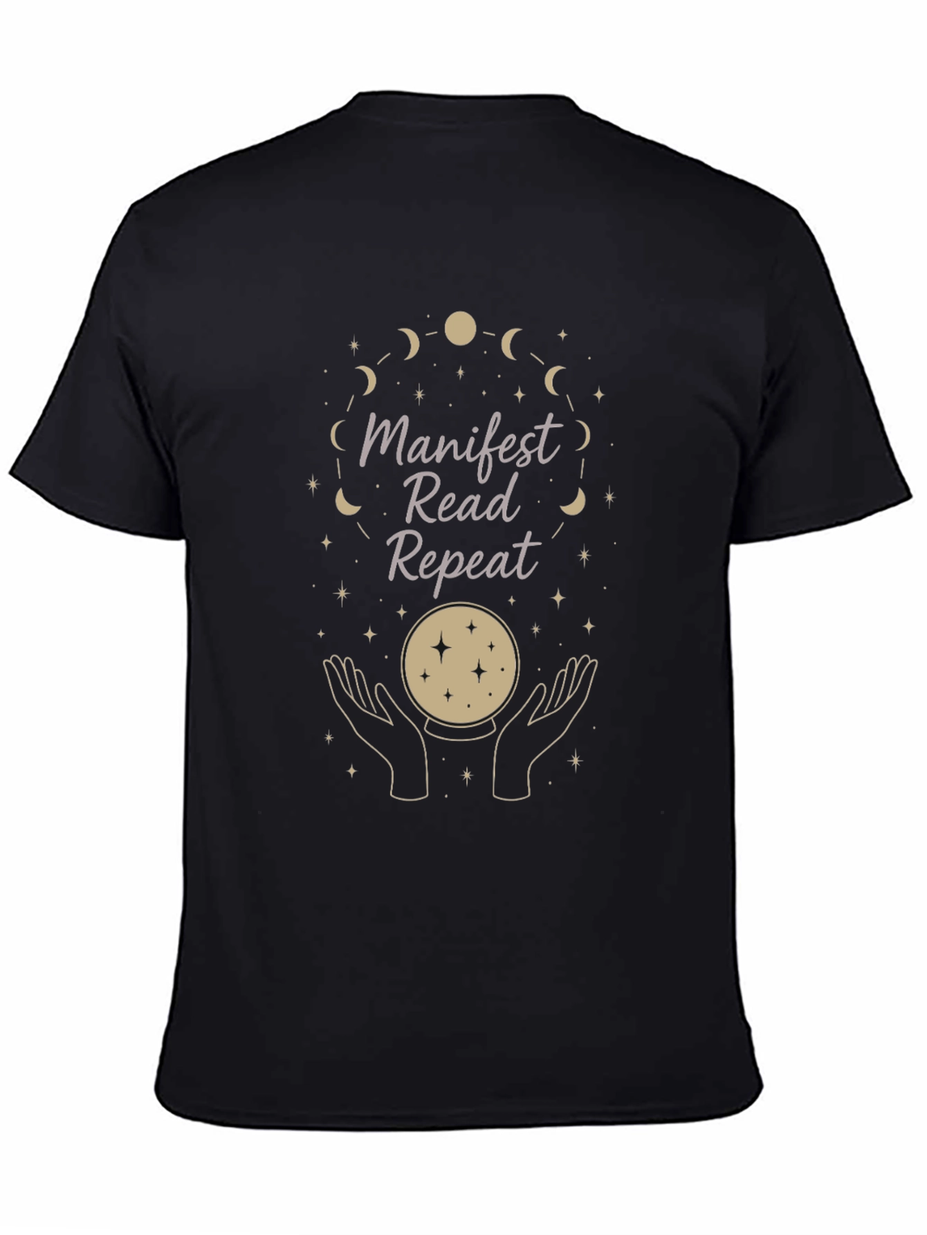 Manifest Read Repeat Graphic Tee - Stylish Spiritual Shirt