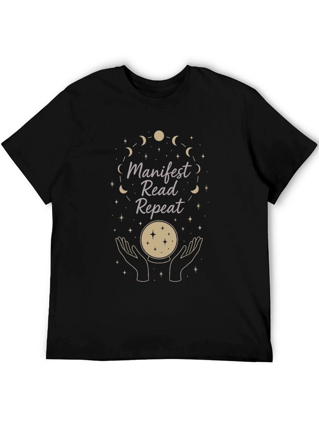 Manifest Read Repeat Graphic Tee - Stylish Spiritual Shirt