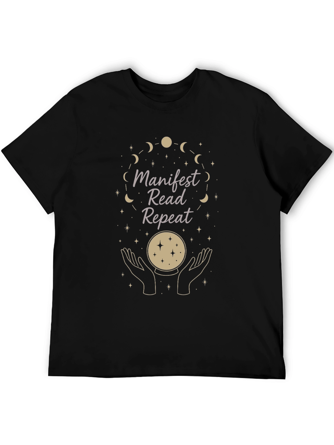 Manifest Read Repeat Graphic Tee - Stylish Spiritual Shirt