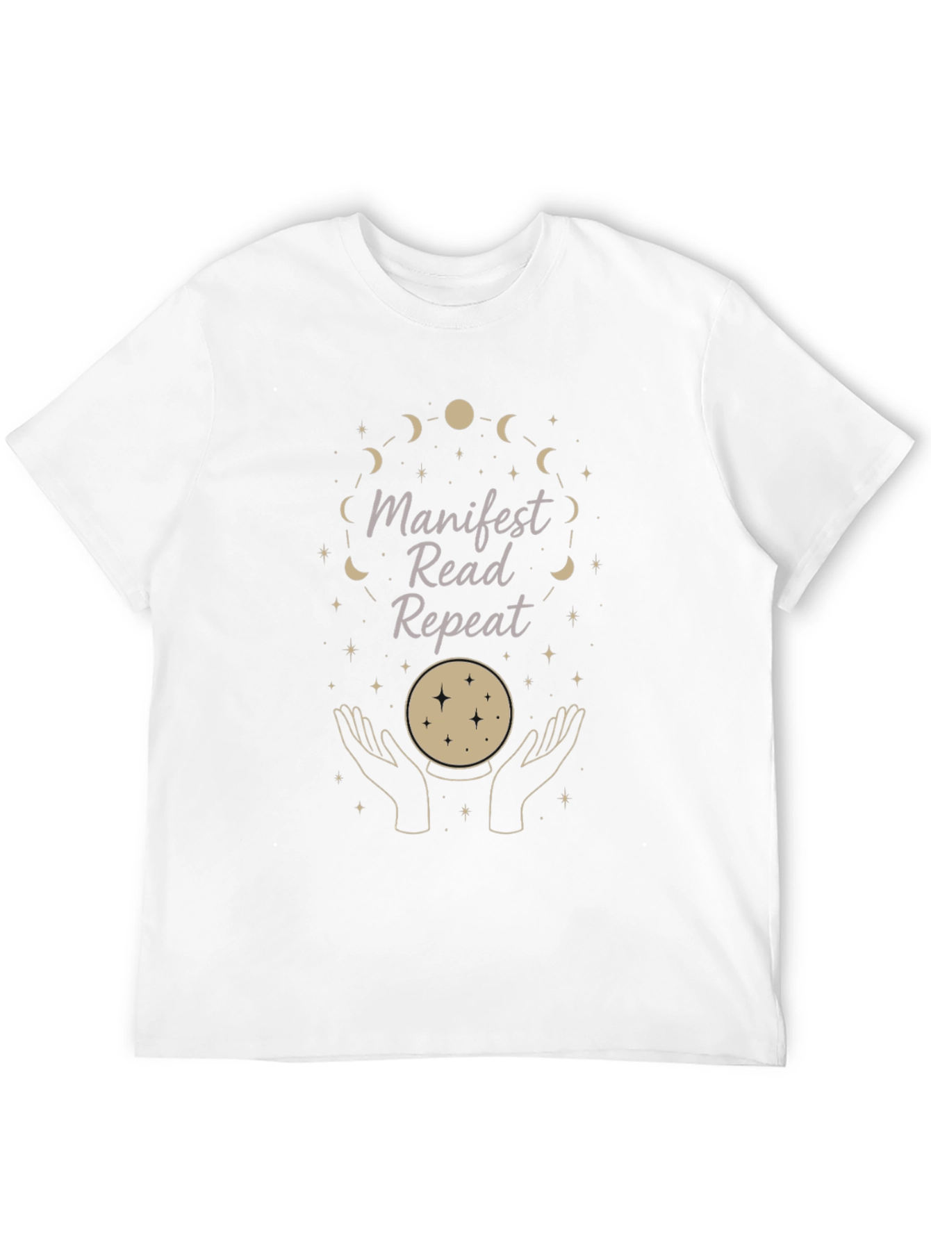 Manifest Read Repeat Graphic Tee - Stylish Spiritual Shirt