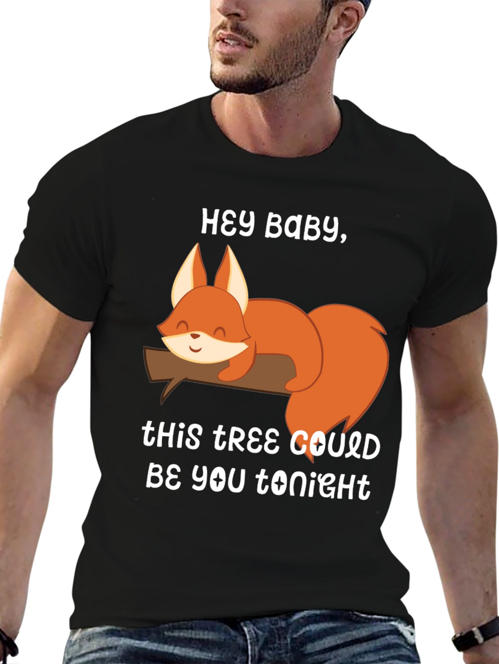 Hey Baby Squirrel T-Shirt - Funny Graphic Tee