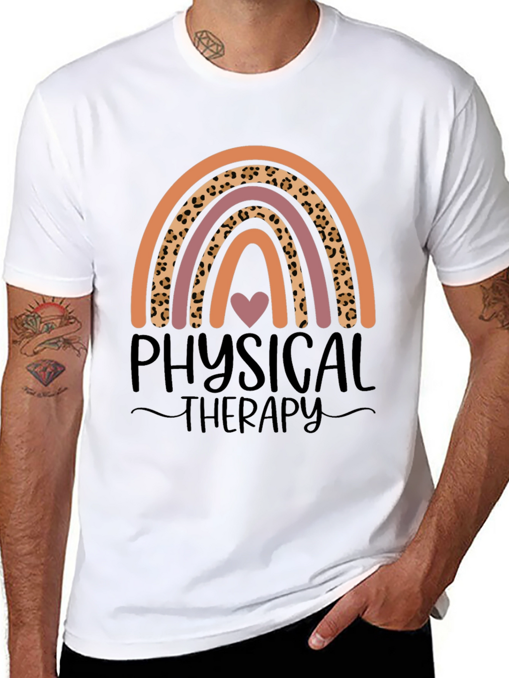 Physical Therapy Rainbow Graphic Tee