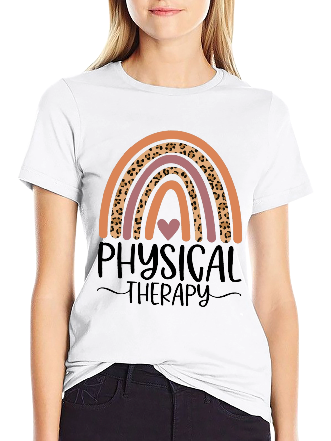 Physical Therapy Rainbow Graphic Tee