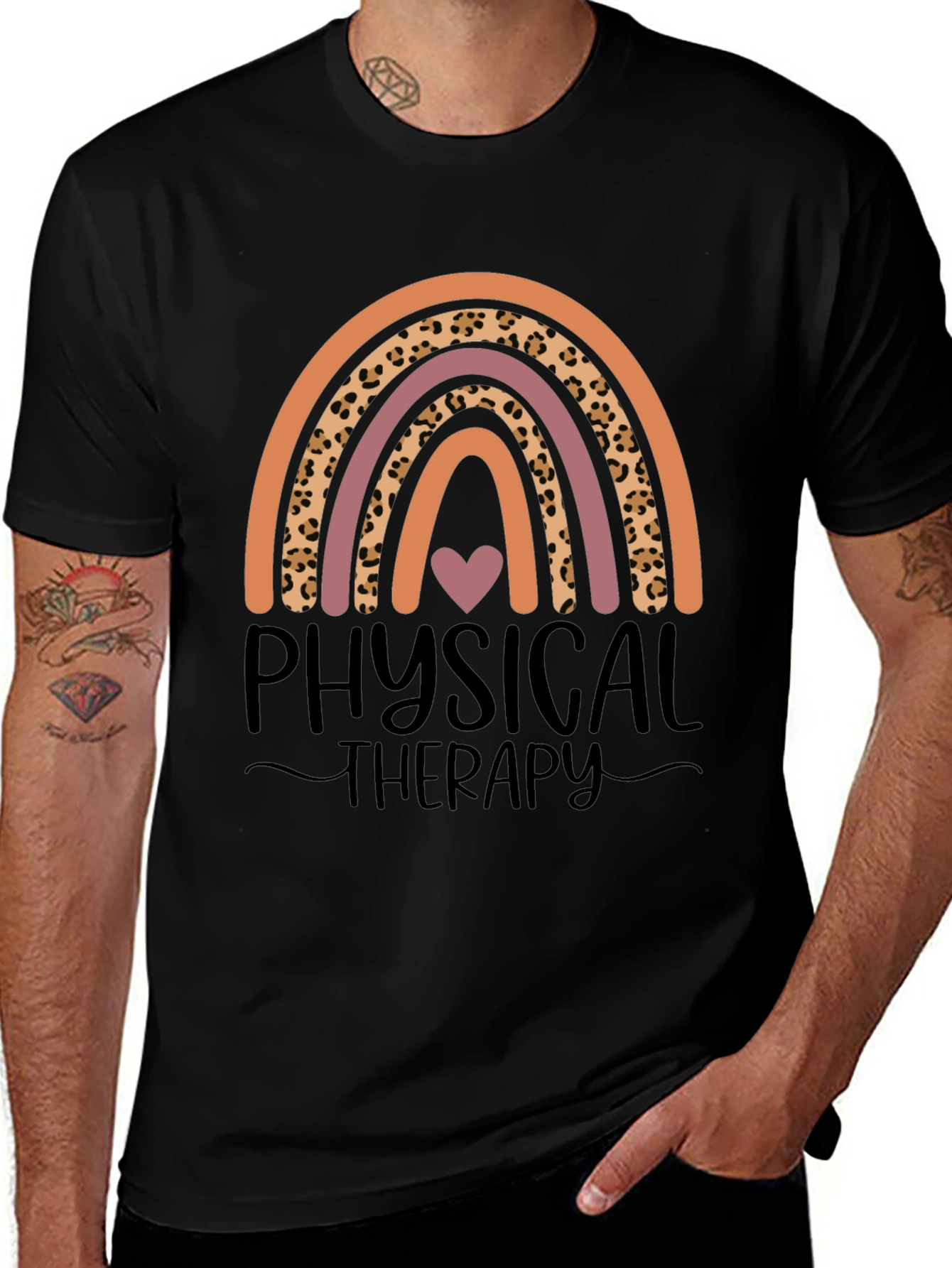 Physical Therapy Rainbow Graphic Tee