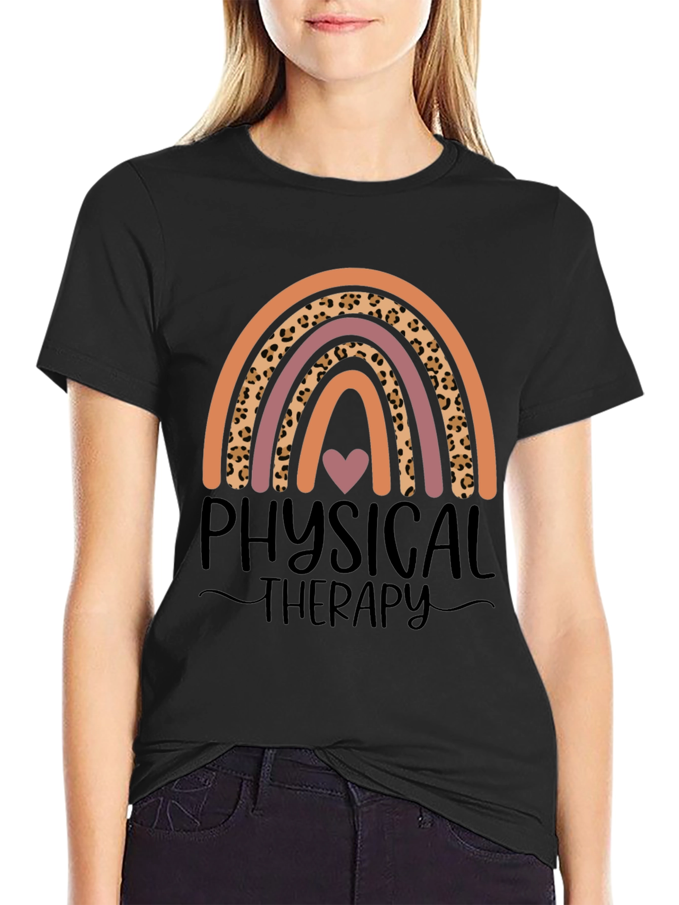 Physical Therapy Rainbow Graphic Tee