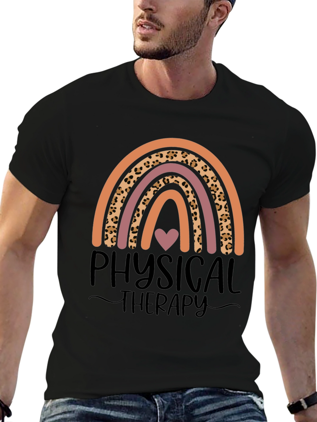Physical Therapy Rainbow Graphic Tee