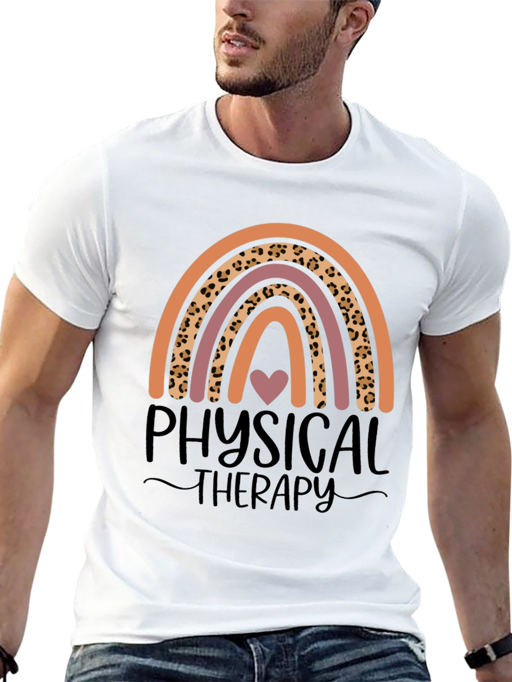 Physical Therapy Rainbow Graphic Tee
