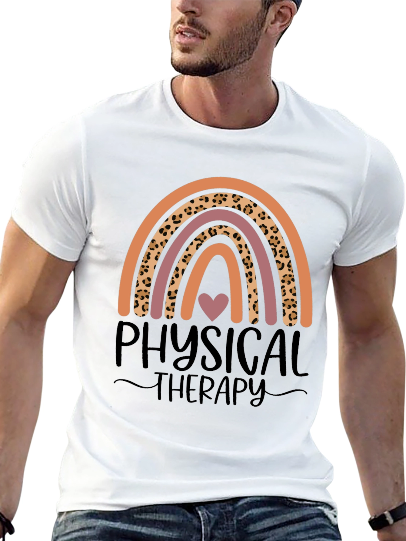 Physical Therapy Rainbow Graphic Tee